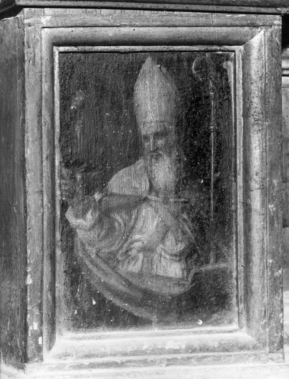 Sant'Ambrogio (dipinto) di Vini Sebastiano detto Bastiano Veronese (attribuito) (sec. XVI)