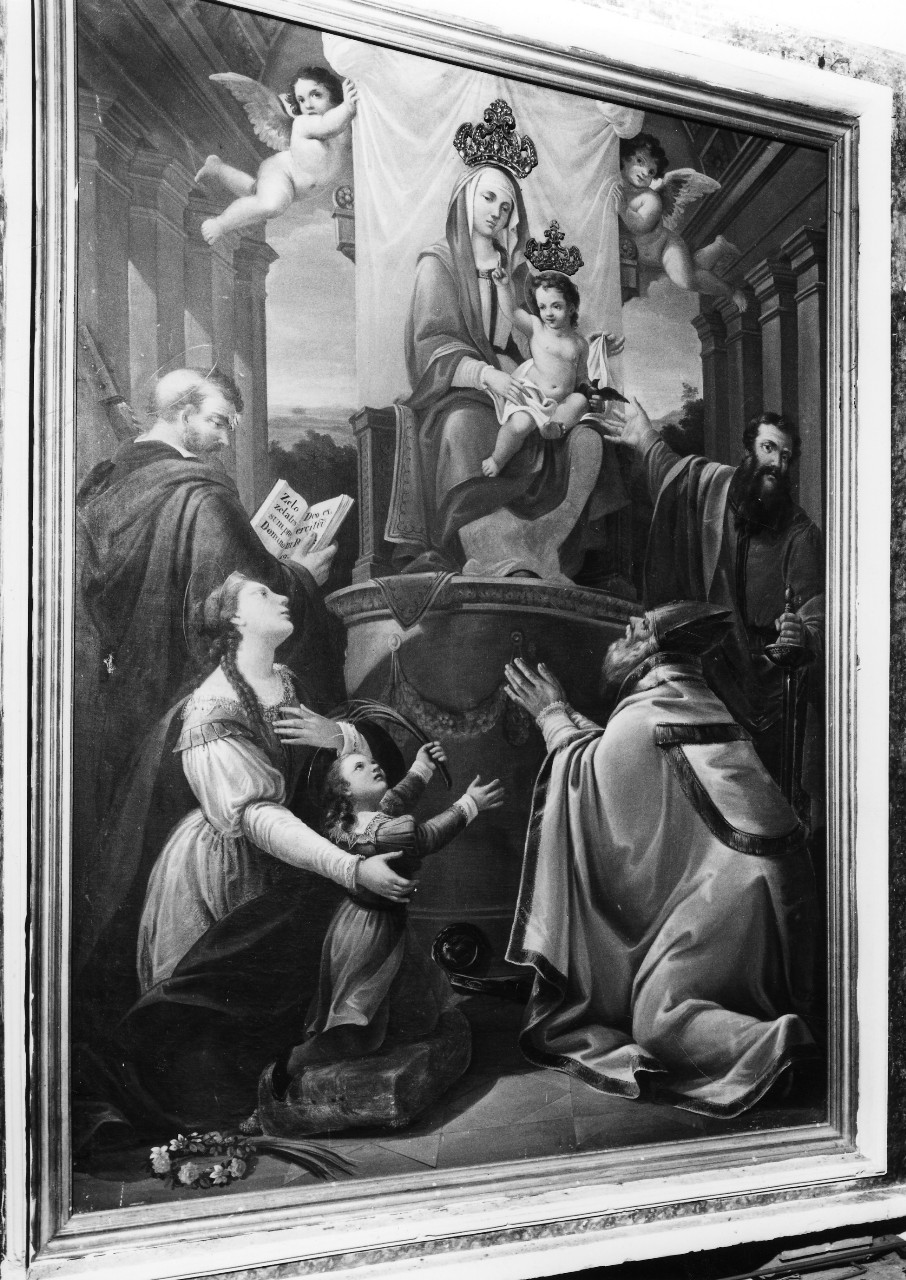 Madonna con Bambino e Santi (dipinto) di Valiani Bartolomeo (prima metà sec. XIX)