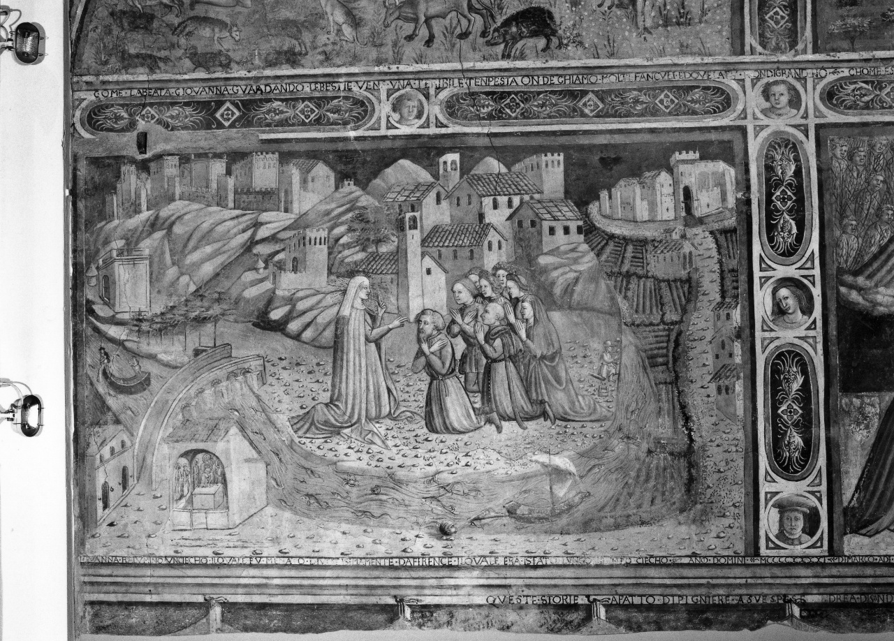 Cristo ridona la vista al cieco (dipinto) di Bicci di Lorenzo (bottega) (sec. XV)