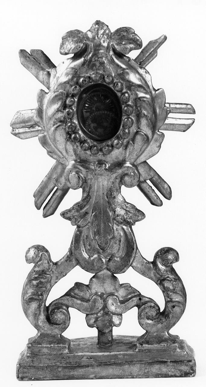 reliquiario - a ostensorio - bottega toscana (seconda metà sec. XVIII)