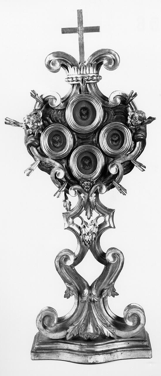 reliquiario - a ostensorio, serie di Massetani Vincenzo, Nannucci Niccolò (seconda metà sec. XVIII)