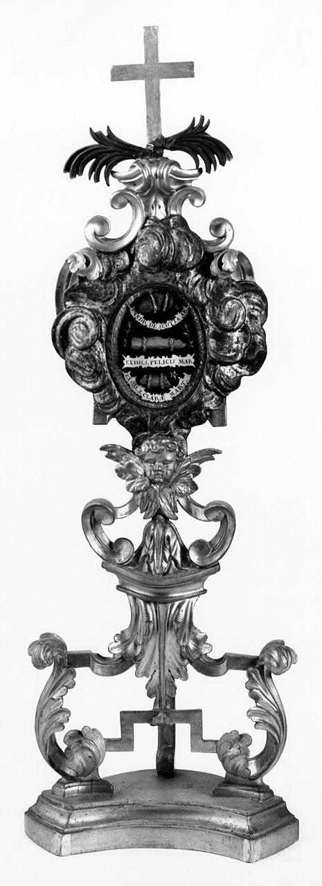 reliquiario - a ostensorio, serie di Massetani Vincenzo, Nannucci Niccolò (fine/inizio secc. XVIII/ XIX)