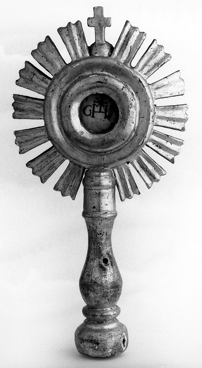 ostensorio - a raggiera, frammento - bottega toscana (sec. XIX)