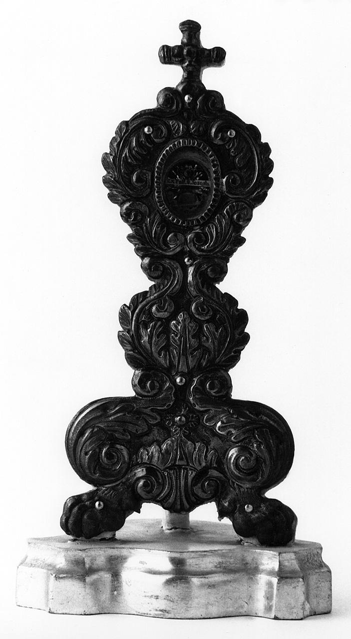 reliquiario - a ostensorio - bottega toscana (sec. XIX)