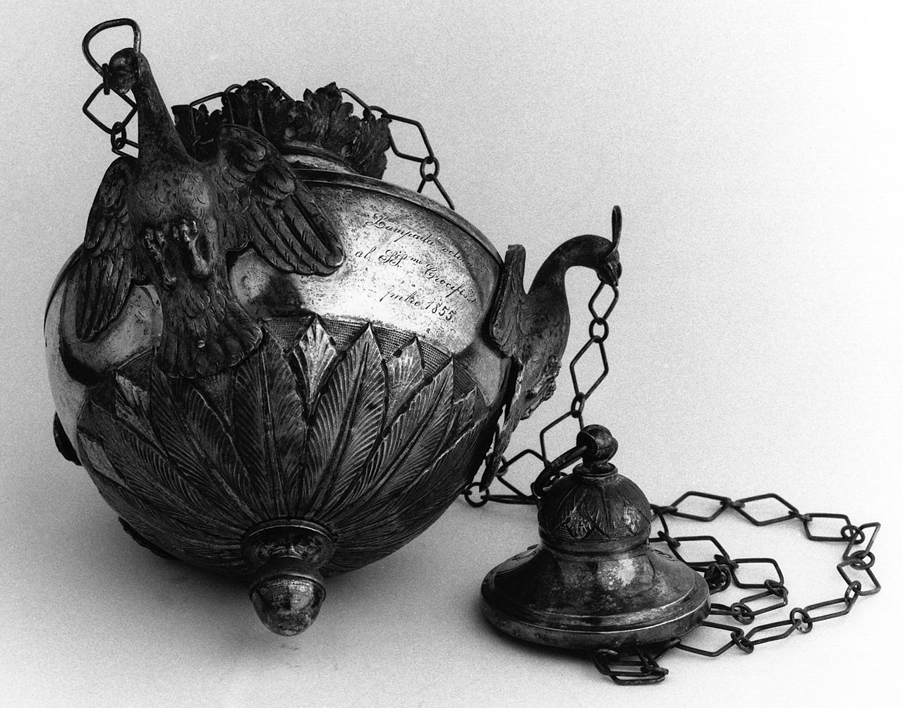 lampada pensile - bottega fiorentina (metà sec. XIX)