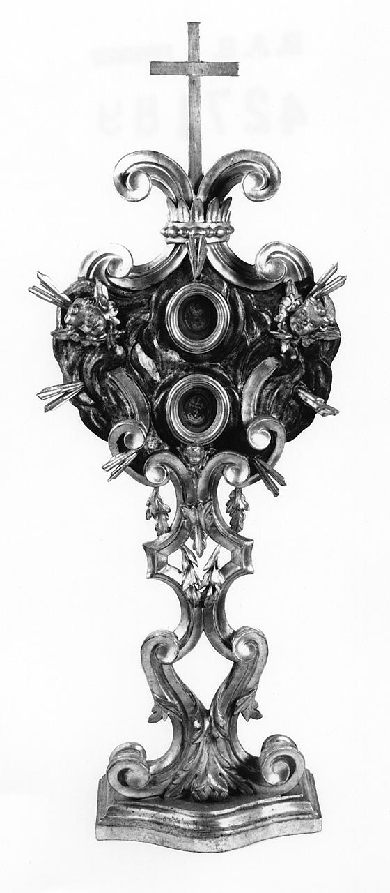 reliquiario - a ostensorio, serie di Massetani Vincenzo, Nannucci Niccolò (seconda metà sec. XVIII)
