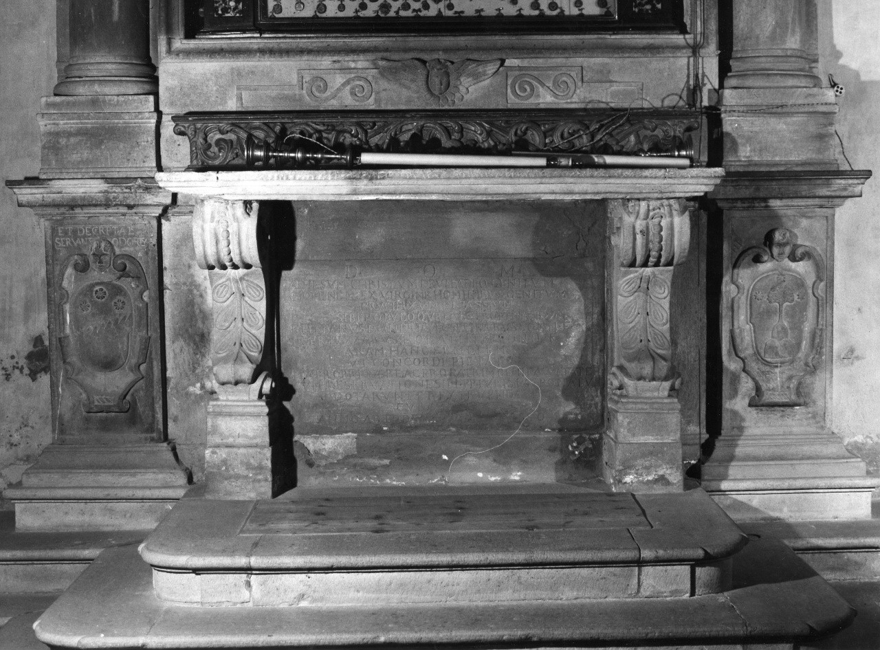 mensa d'altare - ambito toscano (sec. XVII)