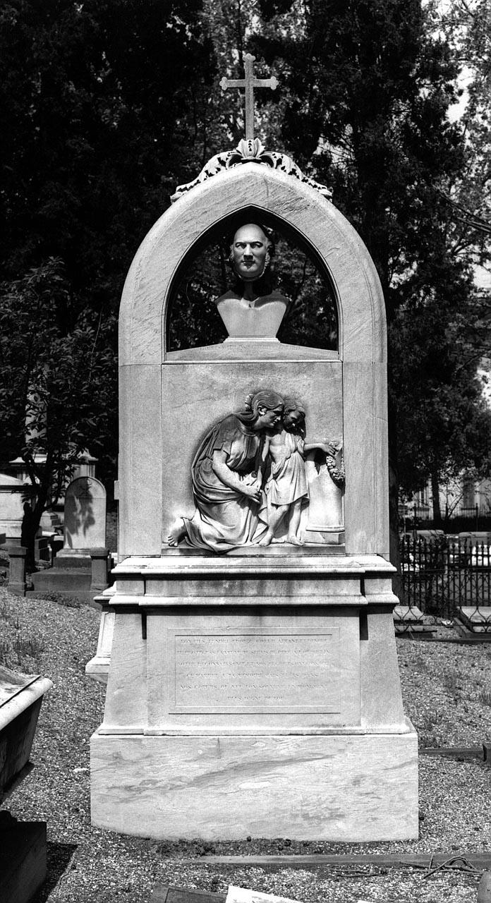 busto ritratto di Wital Charles, ritratto d'uomo (busto) di Caroni Emanuele (sec. XIX)