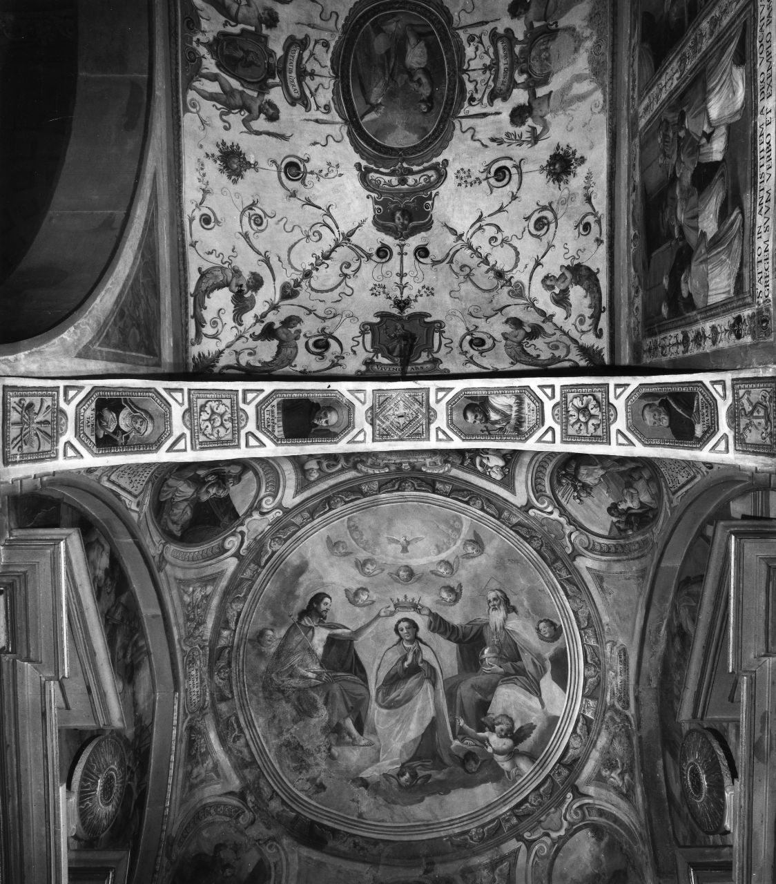 Santa Umiltà, San Bernardo degli Uberti, San Pietro Igneo e San Tesauro di Beccaria (dipinto, insieme) di Veli Benedetto (sec. XVII)