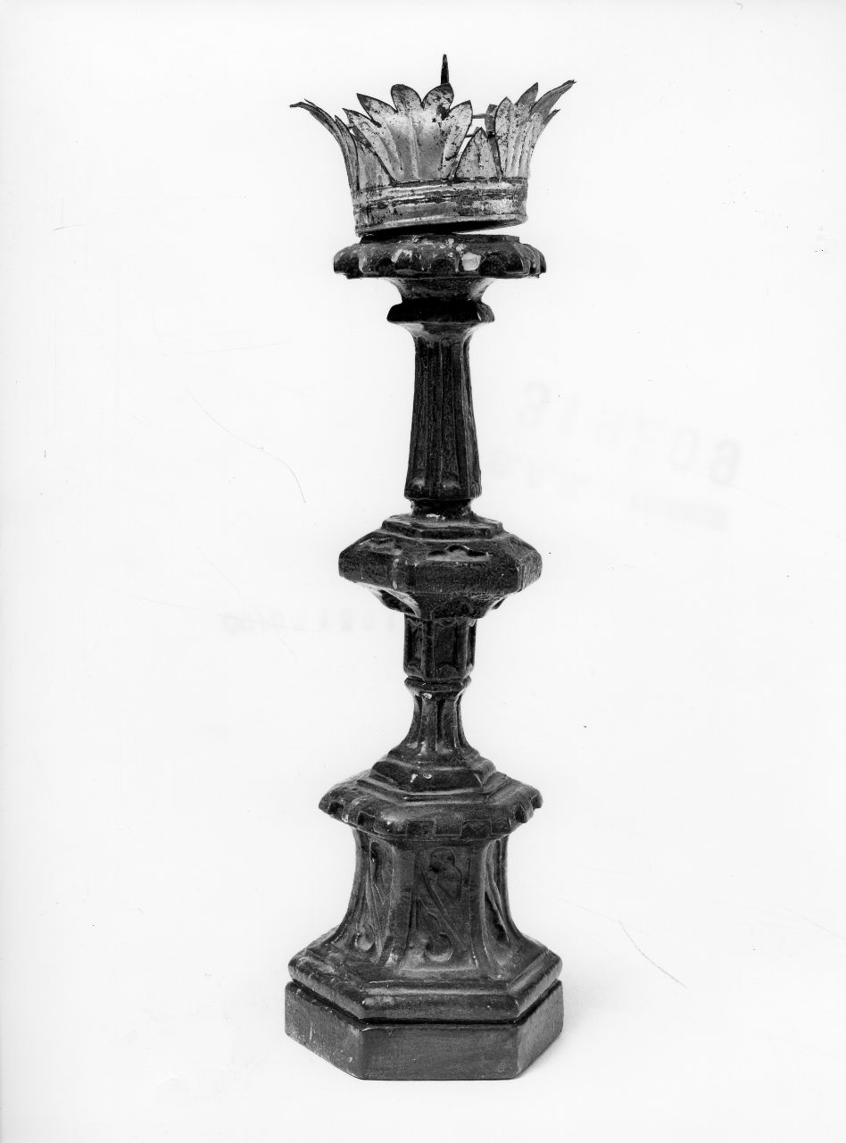 candeliere d'altare, serie - bottega toscana (seconda metà sec. XVII)