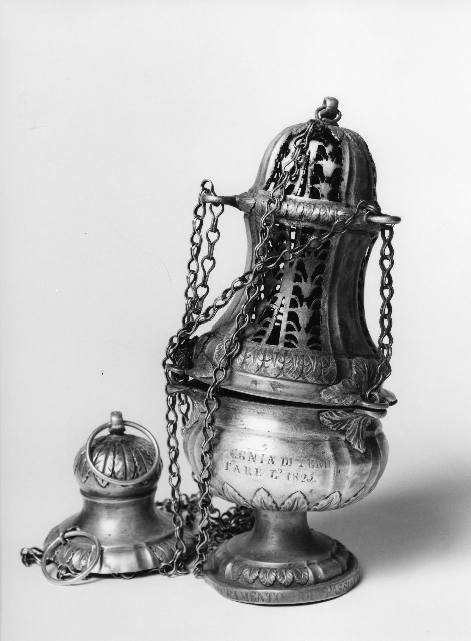 servizio per incensazione, insieme - bottega fiorentina (sec. XIX)