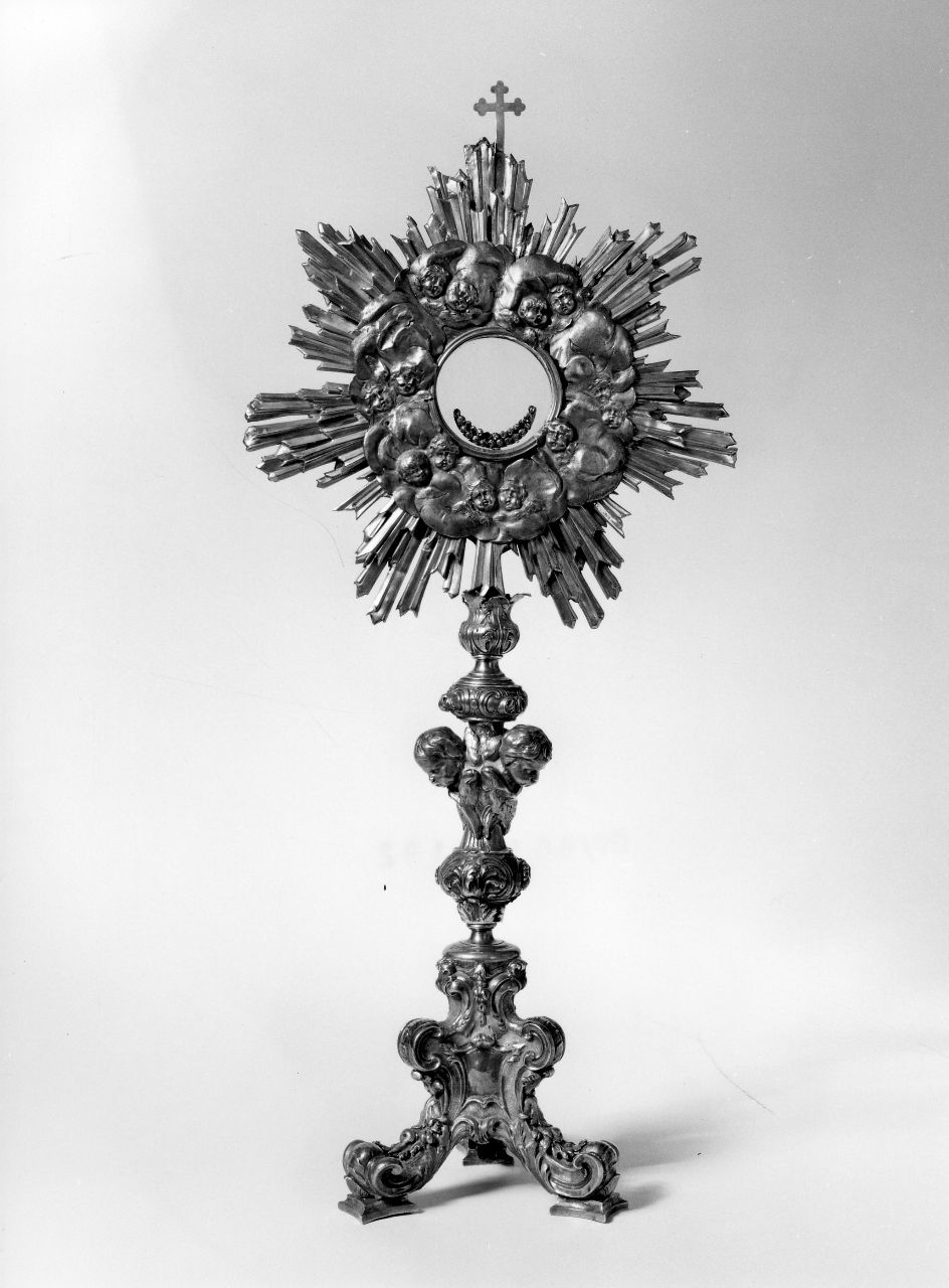 ostensorio - a raggiera - bottega toscana (sec. XVIII)
