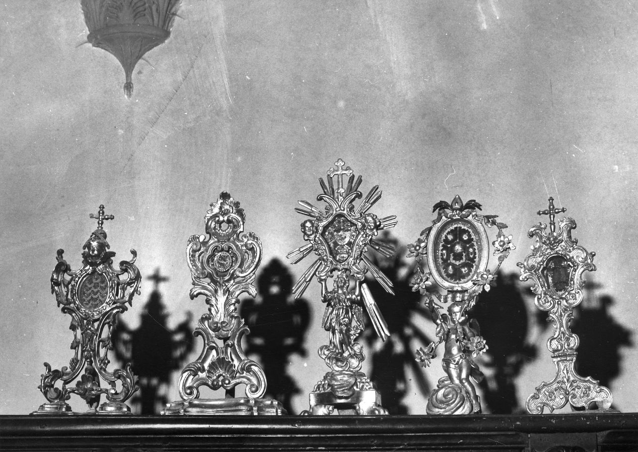 reliquiario - a ostensorio - bottega toscana (seconda metà sec. XVIII)