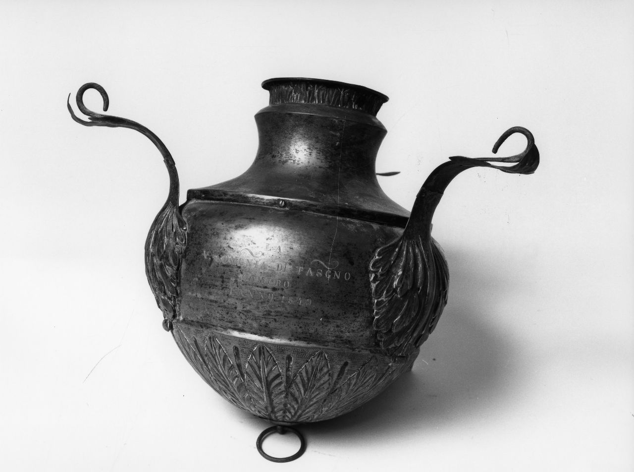 lampada pensile a vaso - bottega toscana (sec. XIX)