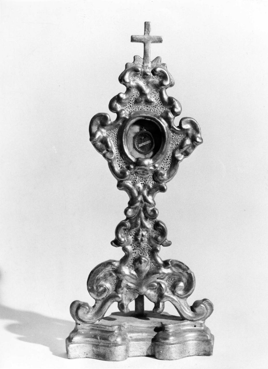 reliquiario - a ostensorio - bottega toscana (sec. XVIII)