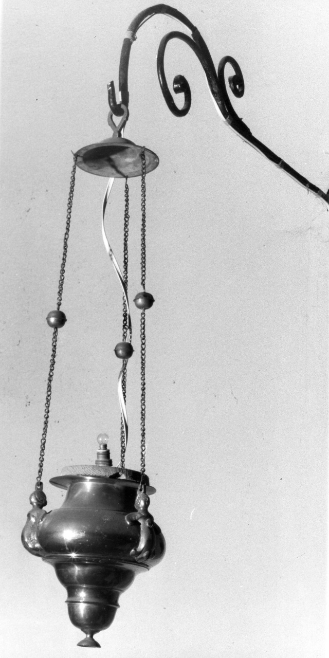 lampada pensile a vaso - bottega toscana (ultimo quarto sec. XVII)