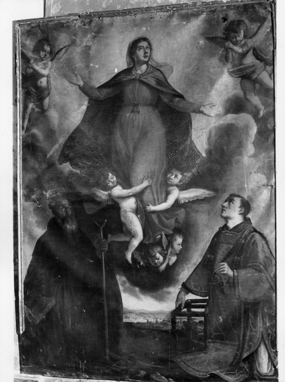 Madonna Assunta con Sant'Antonio Abate e San Lorenzo (dipinto) - ambito fiorentino (inizio sec. XVII)