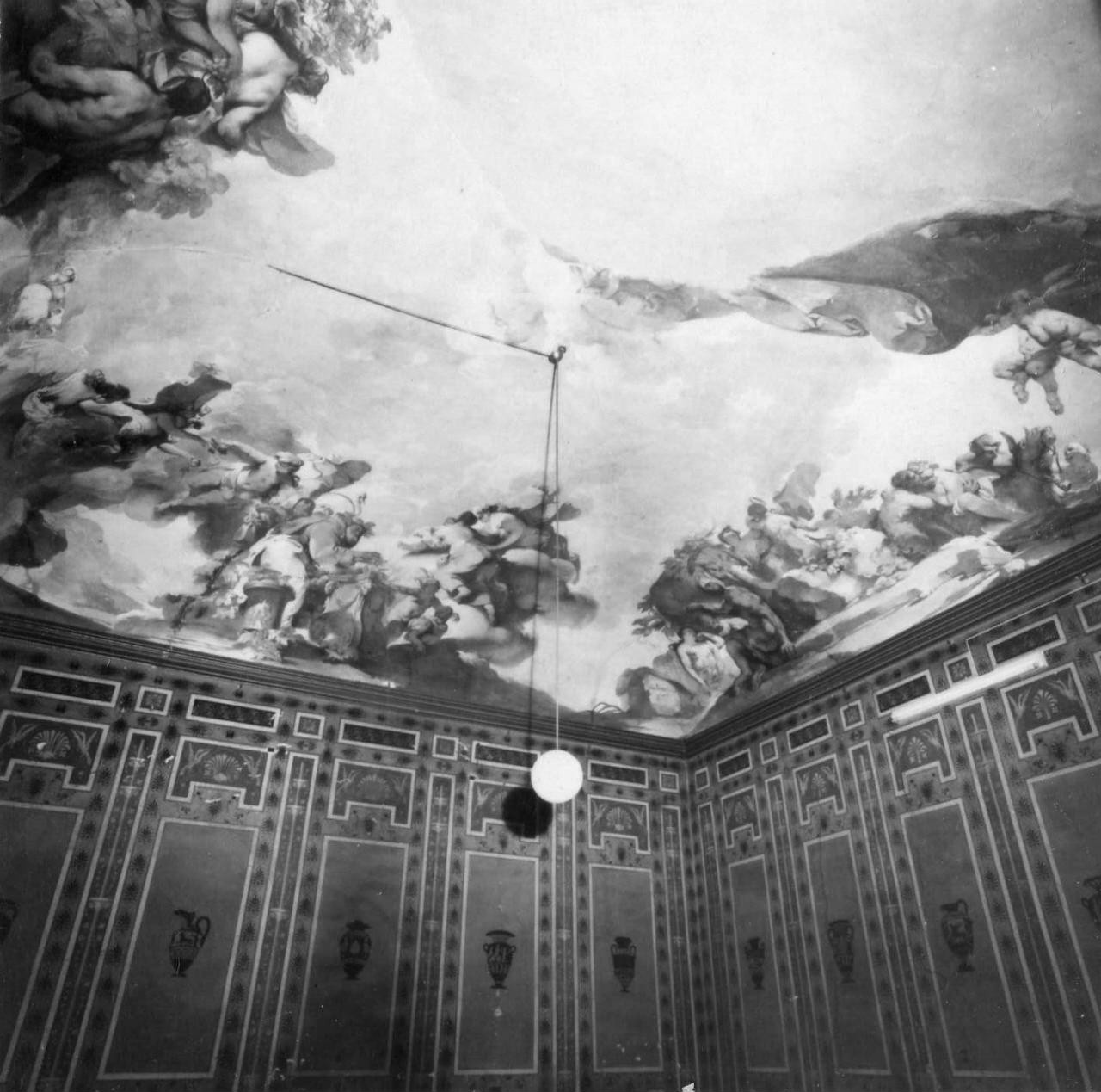 trionfo di Bacco (decorazione pittorica) di Ferretti Giovanni Domenico (sec. XVIII)