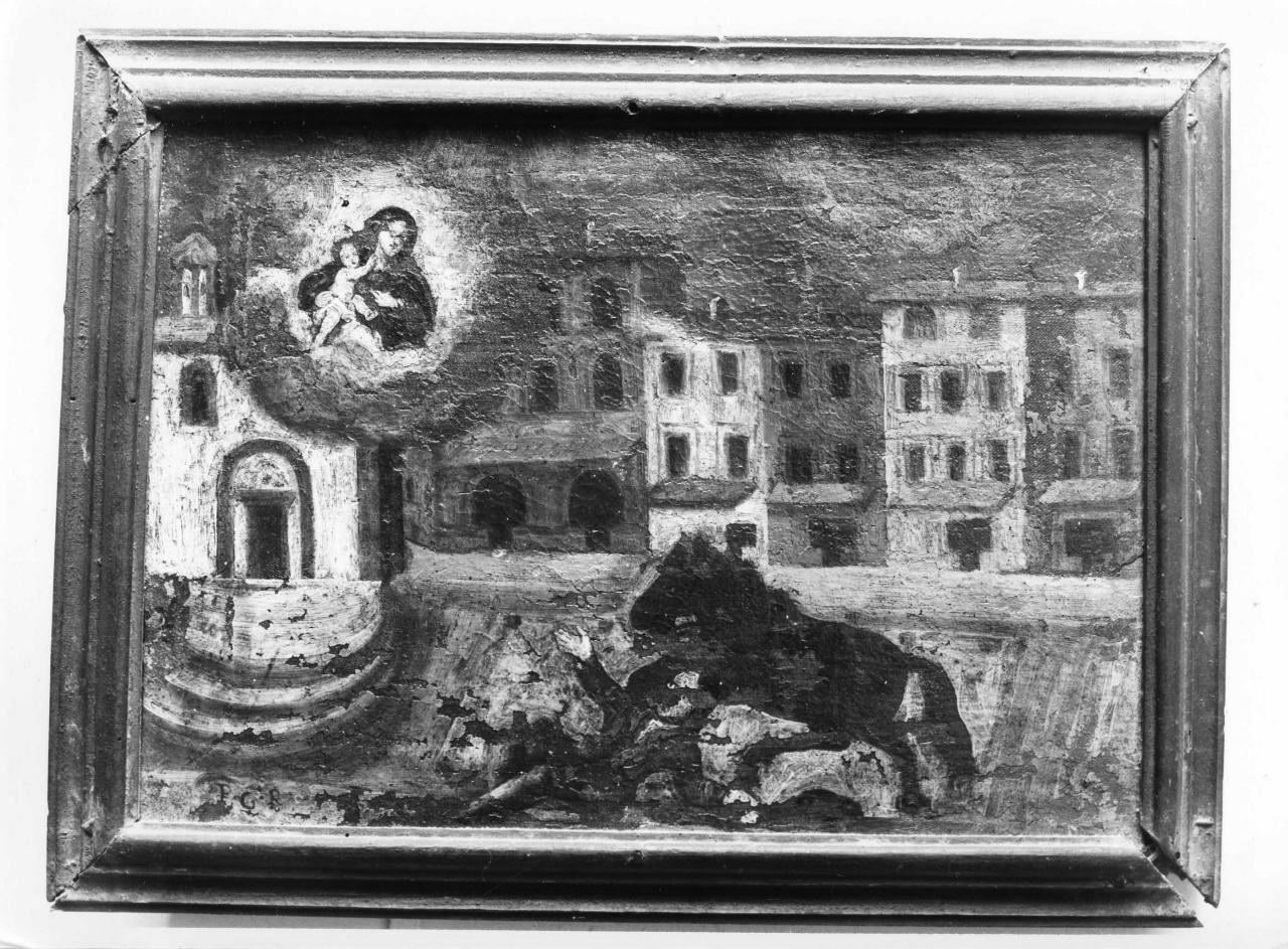 miracolo della Madonna (dipinto) - ambito toscano (sec. XVIII)