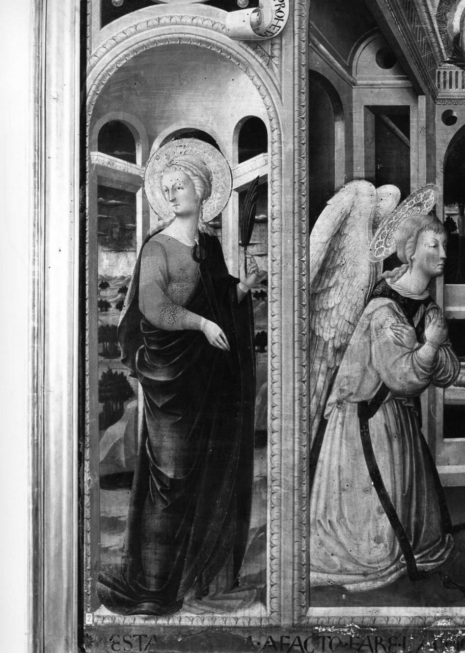 Annunciazione tra Sant'Apollonia e San Luca Evangelista (dipinto) di Neri di Bicci (sec. XV)