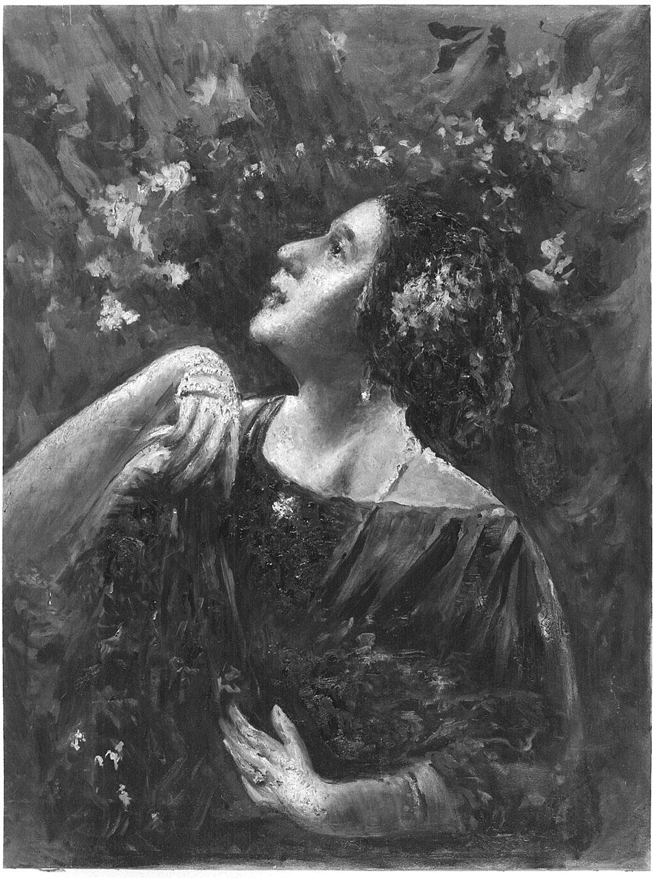 figura femminile (dipinto) di Mancini Antonio (fine sec. XIX)