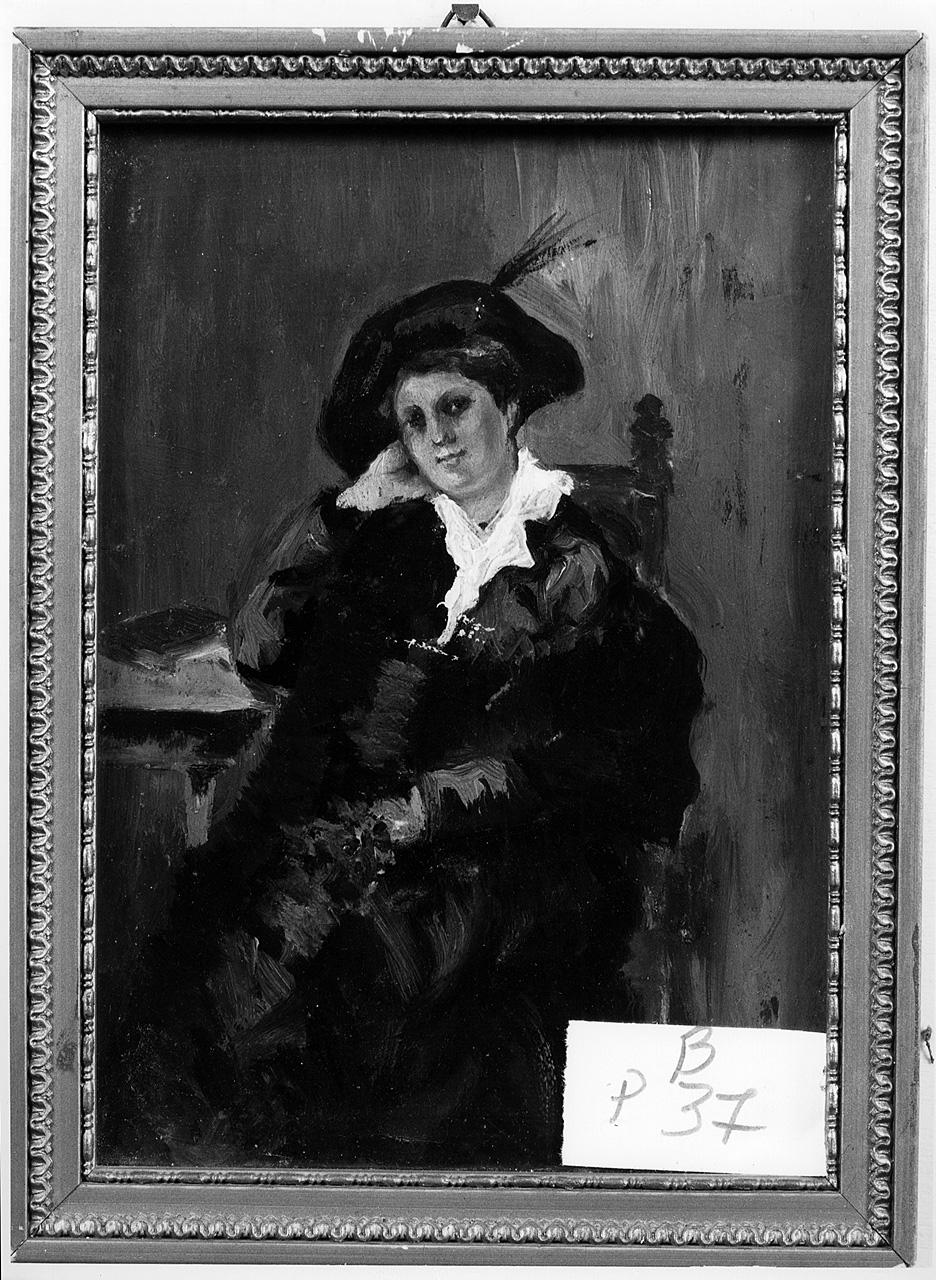 ritratto della signora Ansaldi Carvaglio (dipinto) - ambito romano (primo quarto sec. XX)