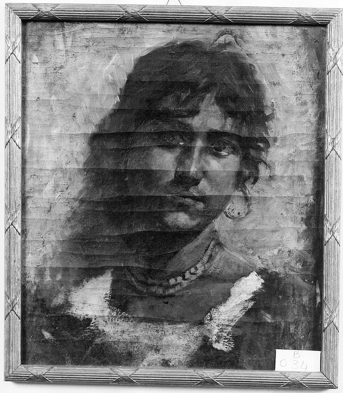 ritratto di donna (dipinto) - ambito romano (seconda metà sec. XIX)