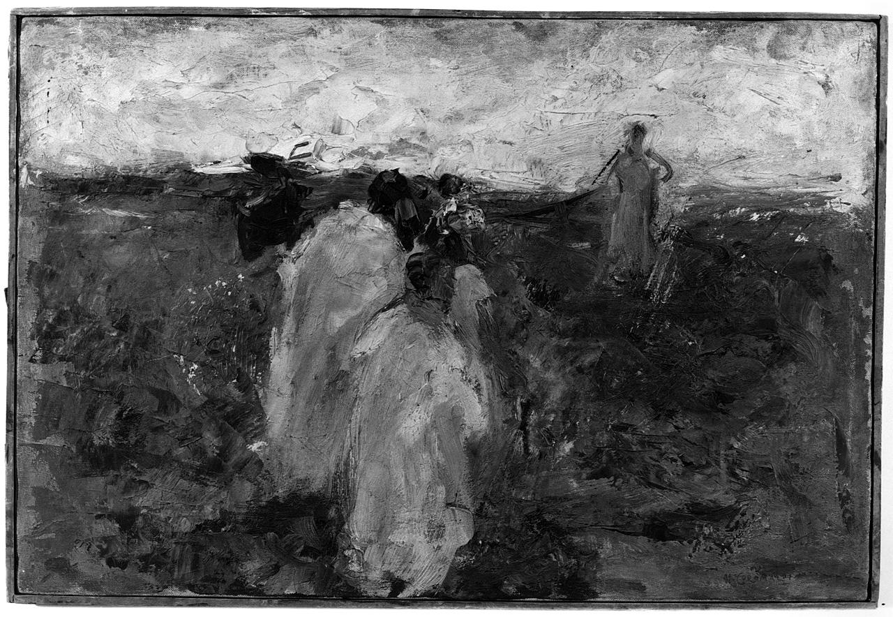 Cristo cammina sulle acque del lago di Tiberiade (dipinto) - ambito napoletano (fine sec. XIX)