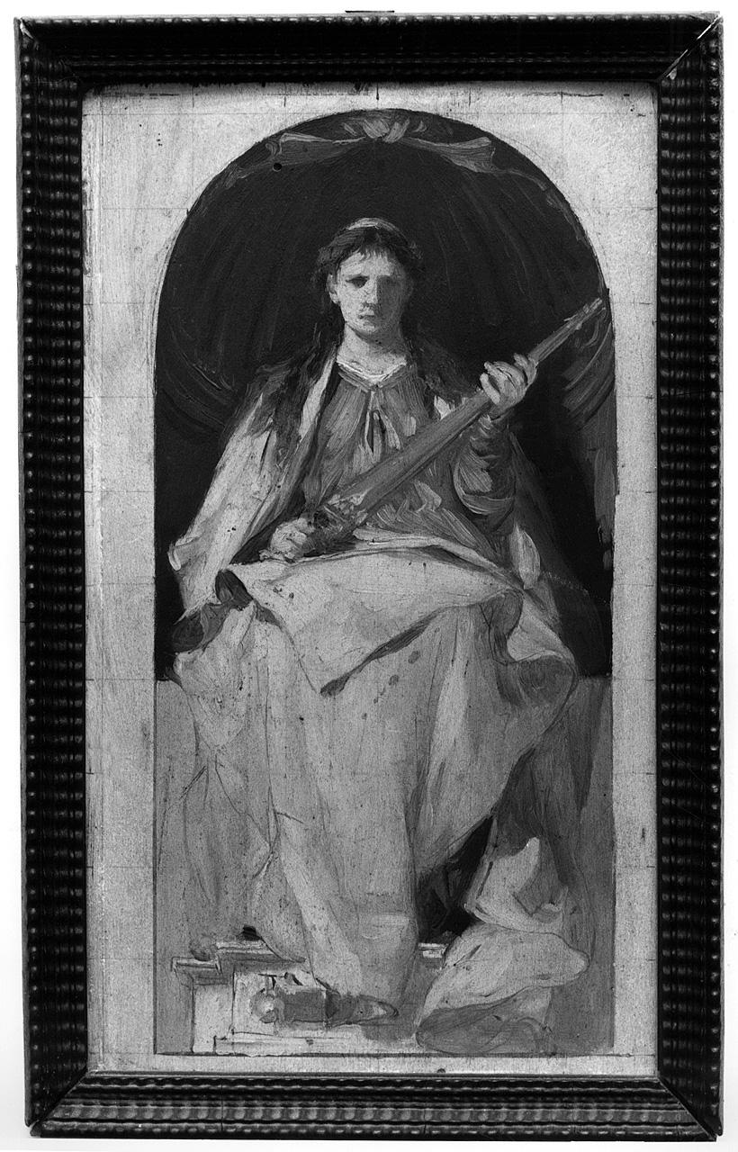 allegoria della Giustizia / allegoria della medicina e chirurgia (dipinto) - ambito romano (seconda metà sec. XIX)