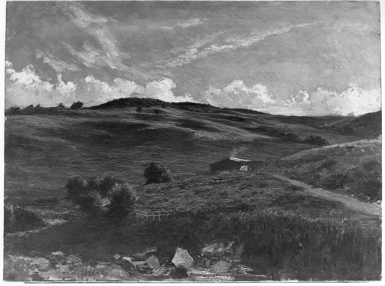 paesaggio (dipinto) di Vertunni Achille (terzo quarto sec. XIX)