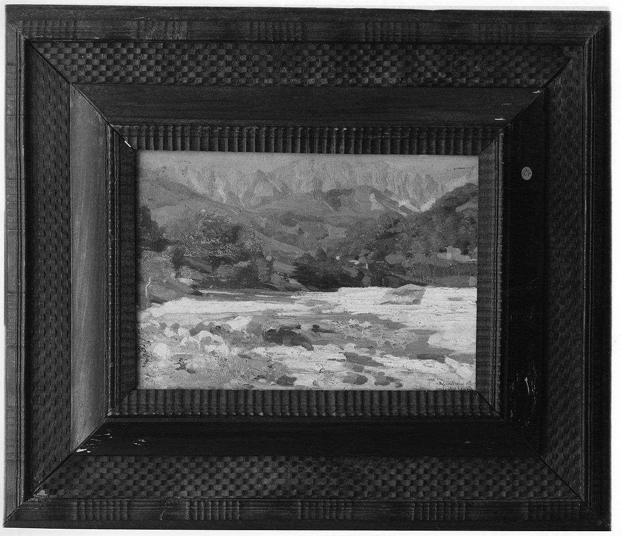 paesaggio (dipinto) di Ciardi Beppe (inizio sec. XX)