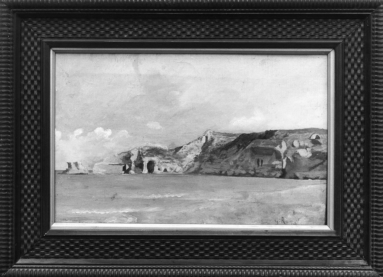 paesaggio marino (dipinto) di Raggio Giuseppe (seconda metà sec. XIX)