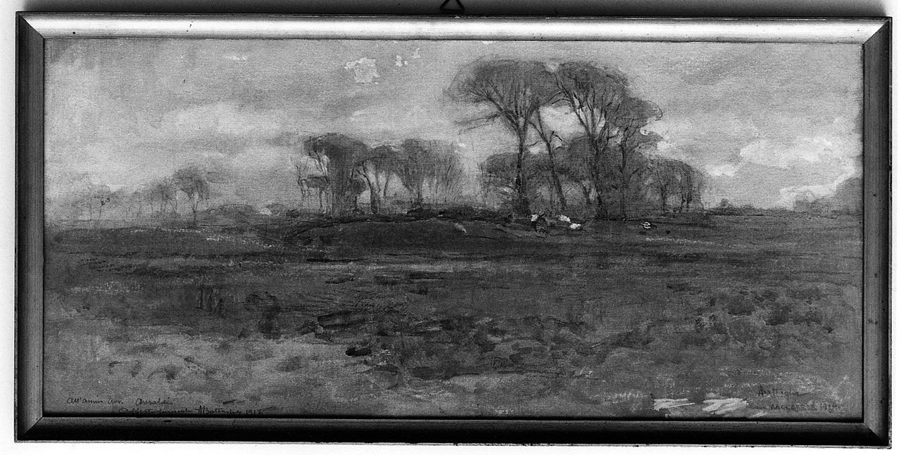 paesaggio (dipinto) di Battaglia Alessandro (sec. XX)