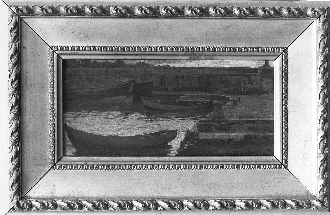 paesaggio marino (dipinto) - ambito romano (seconda metà sec. XIX)