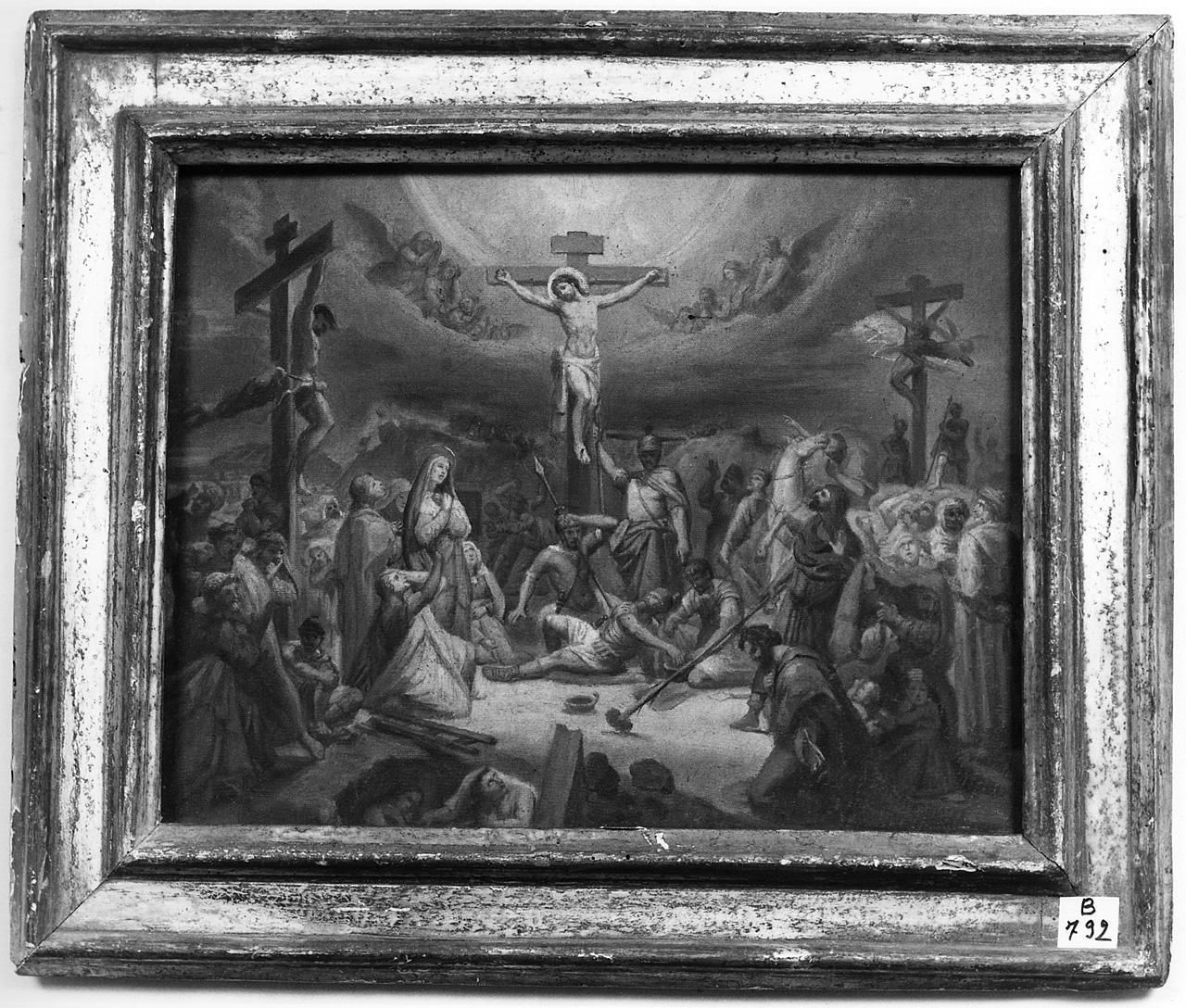 crocifissione di Cristo (dipinto) - ambito romano (seconda metà sec. XIX)