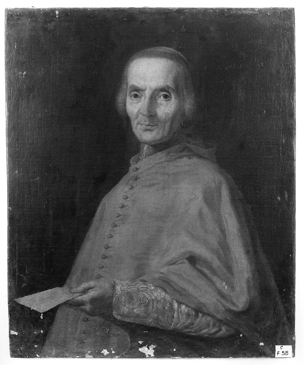 ritratto di cardinale (dipinto) - ambito romano (seconda metà sec. XVIII)