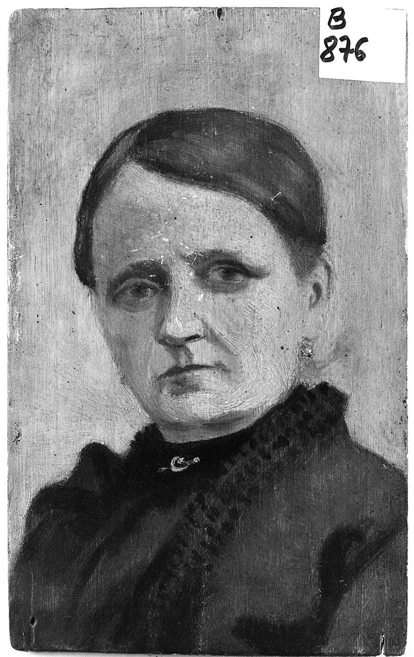 ritratto di donna (dipinto) - ambito romano (ultimo quarto sec. XIX)