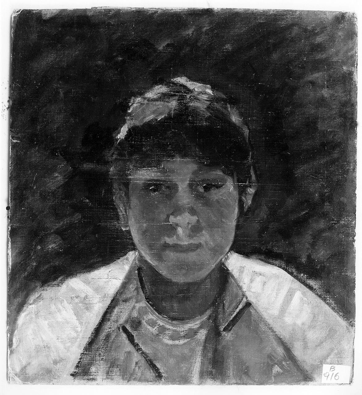 ritratto di bambino (dipinto) - ambito romano (prima metà sec. XX)