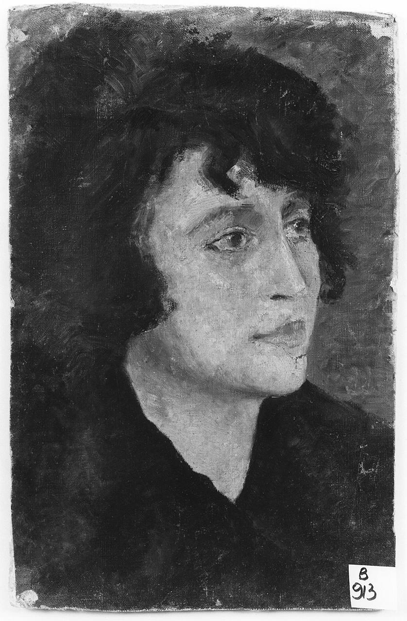 ritratto di donna (dipinto) - ambito romano (fine/inizio secc. XIX/ XX)