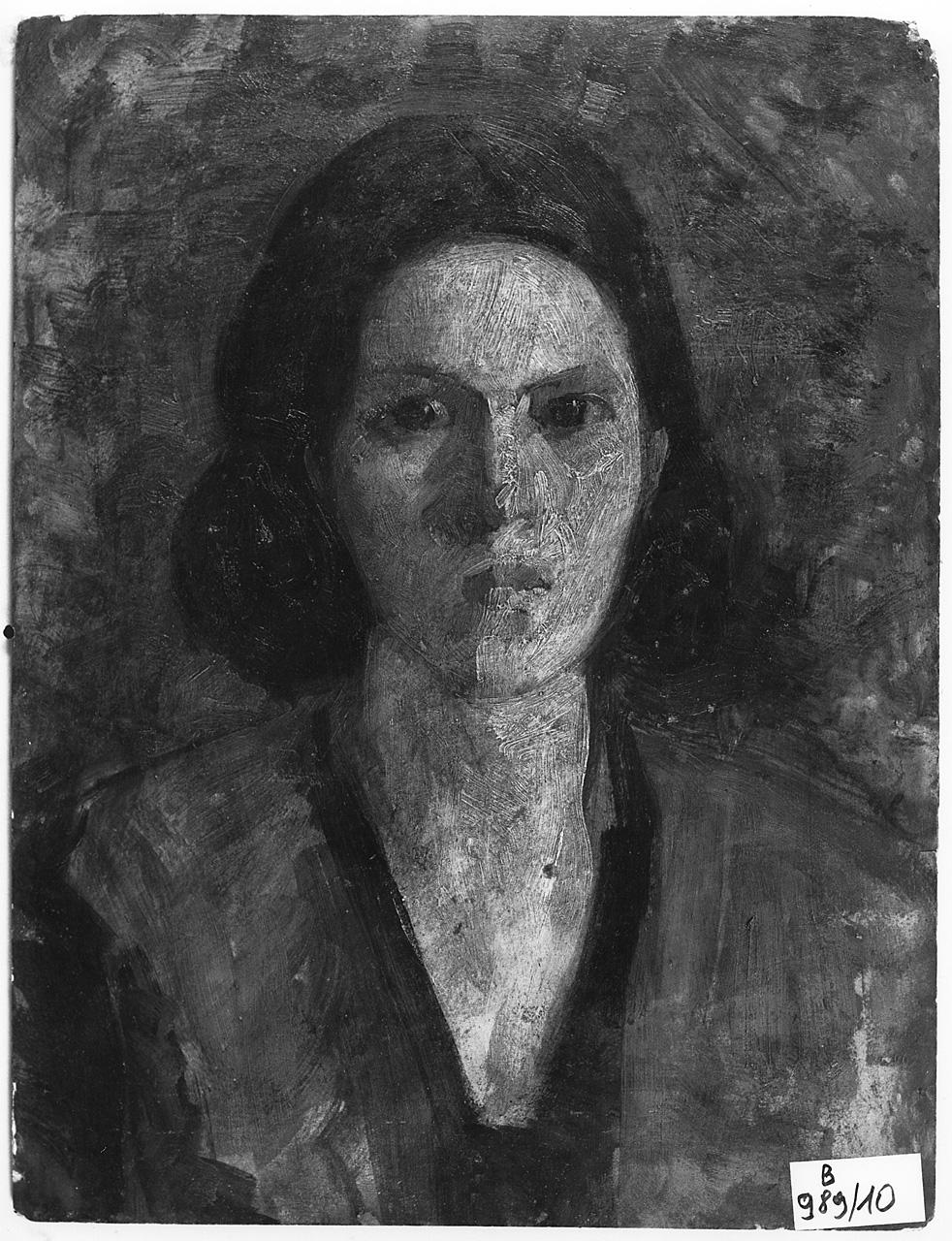 ritratto di donna (dipinto) - ambito romano (primo quarto sec. XX)