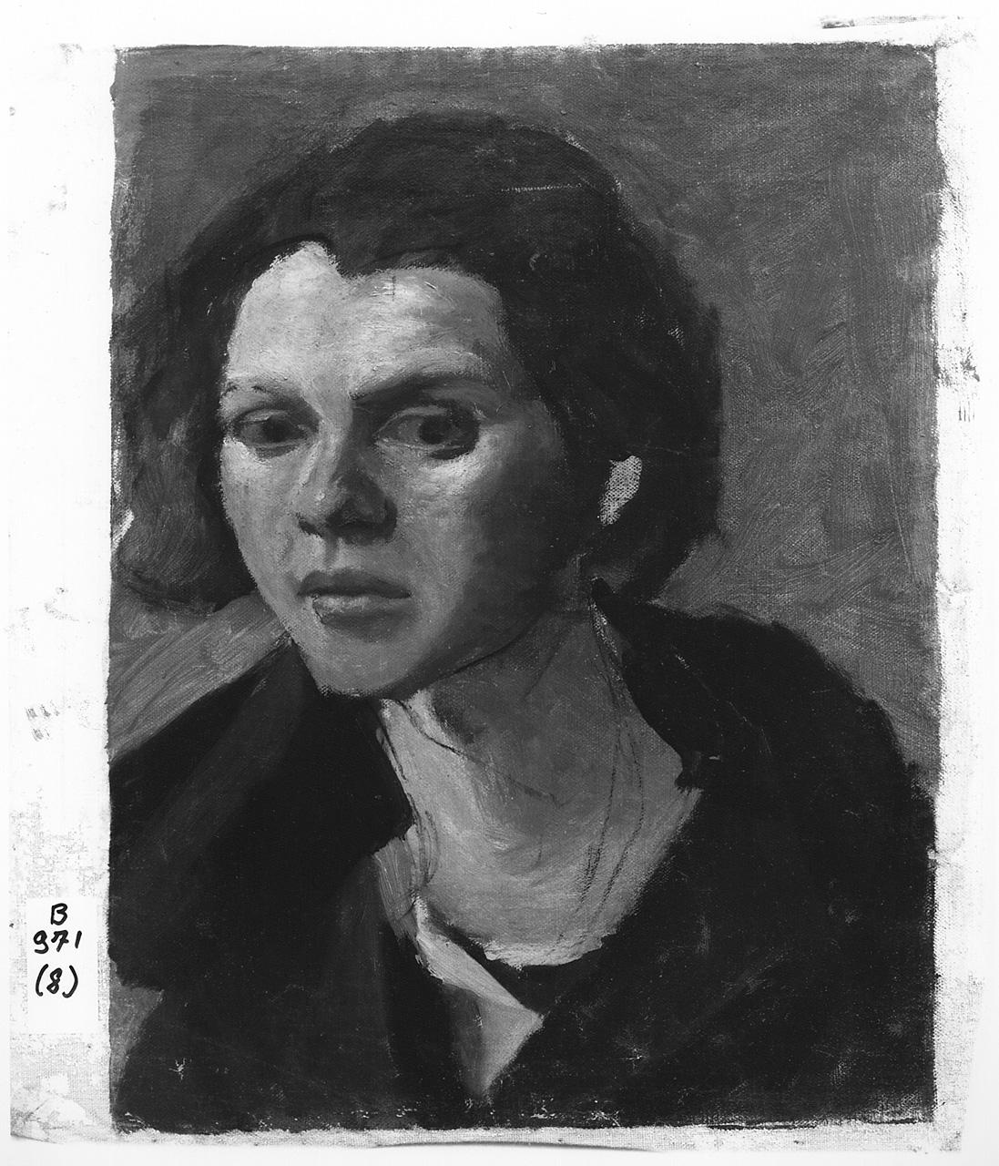 ritratto di donna (dipinto) - ambito romano (prima metà sec. XX)