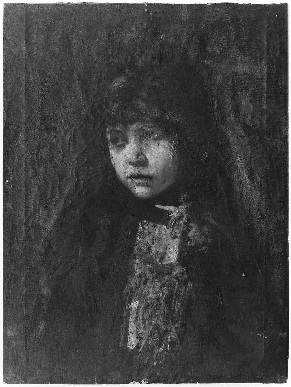 bambina (dipinto) - ambito romano (seconda metà sec. XIX)