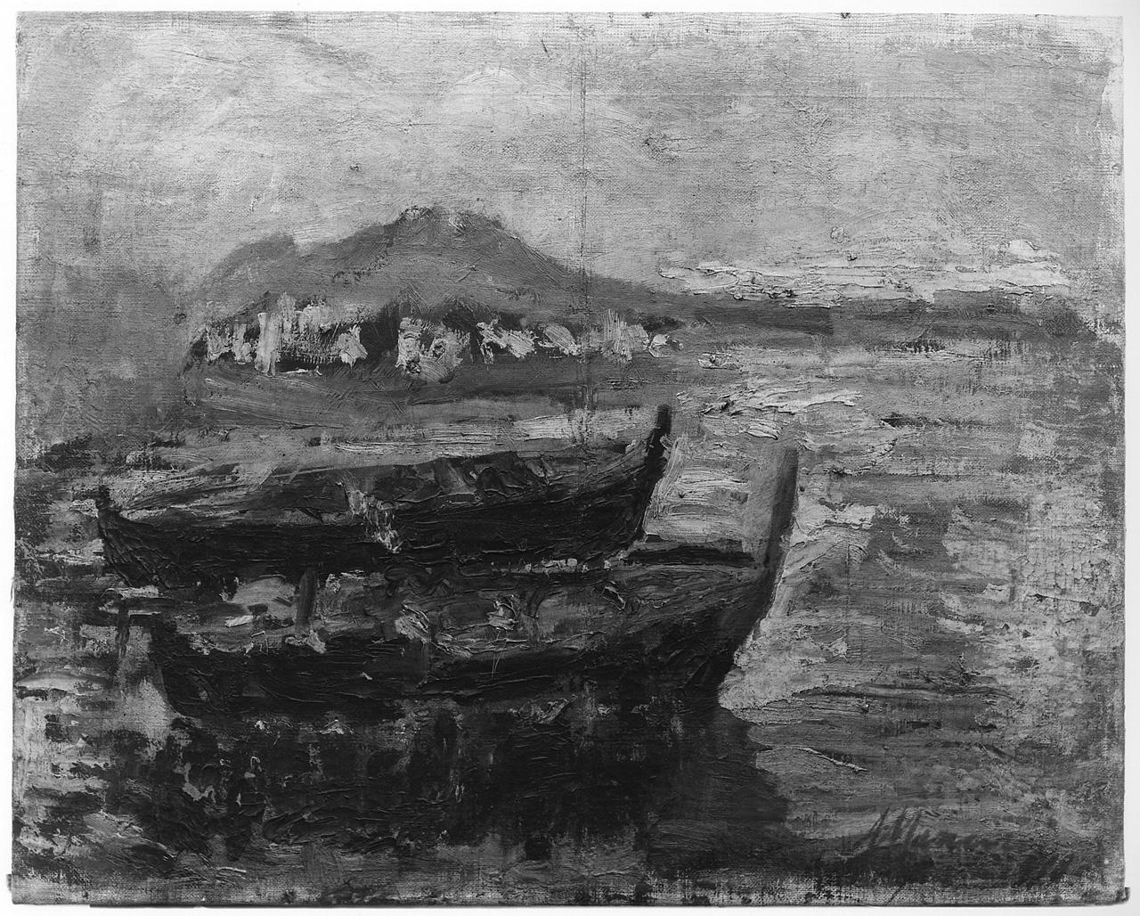 veduta del golfo di Napoli (dipinto) di Mancini Antonio (sec. XX)