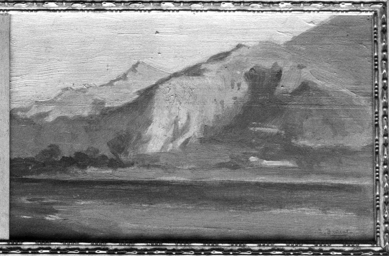 paesaggio (dipinto) di Brucato E (ultimo quarto sec. XIX)