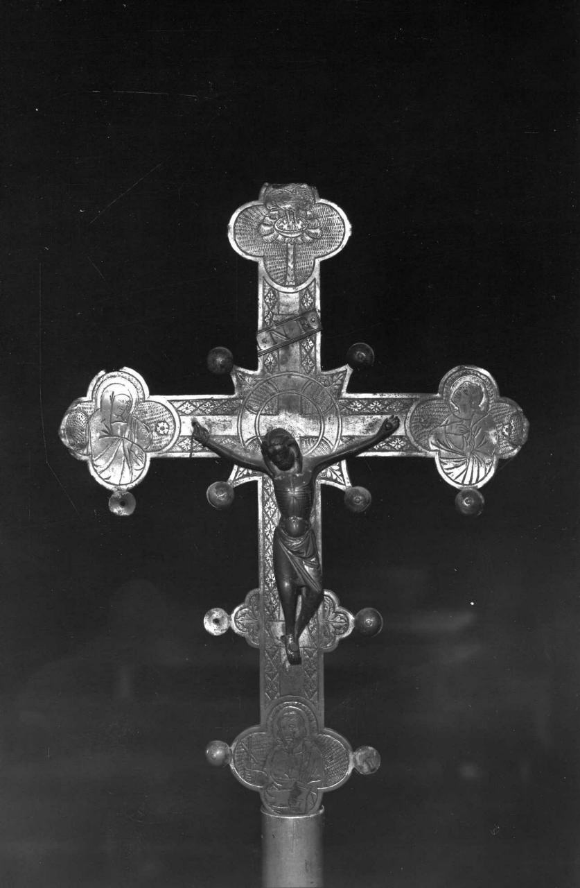 croce processionale - bottega toscana (inizio sec. XV)