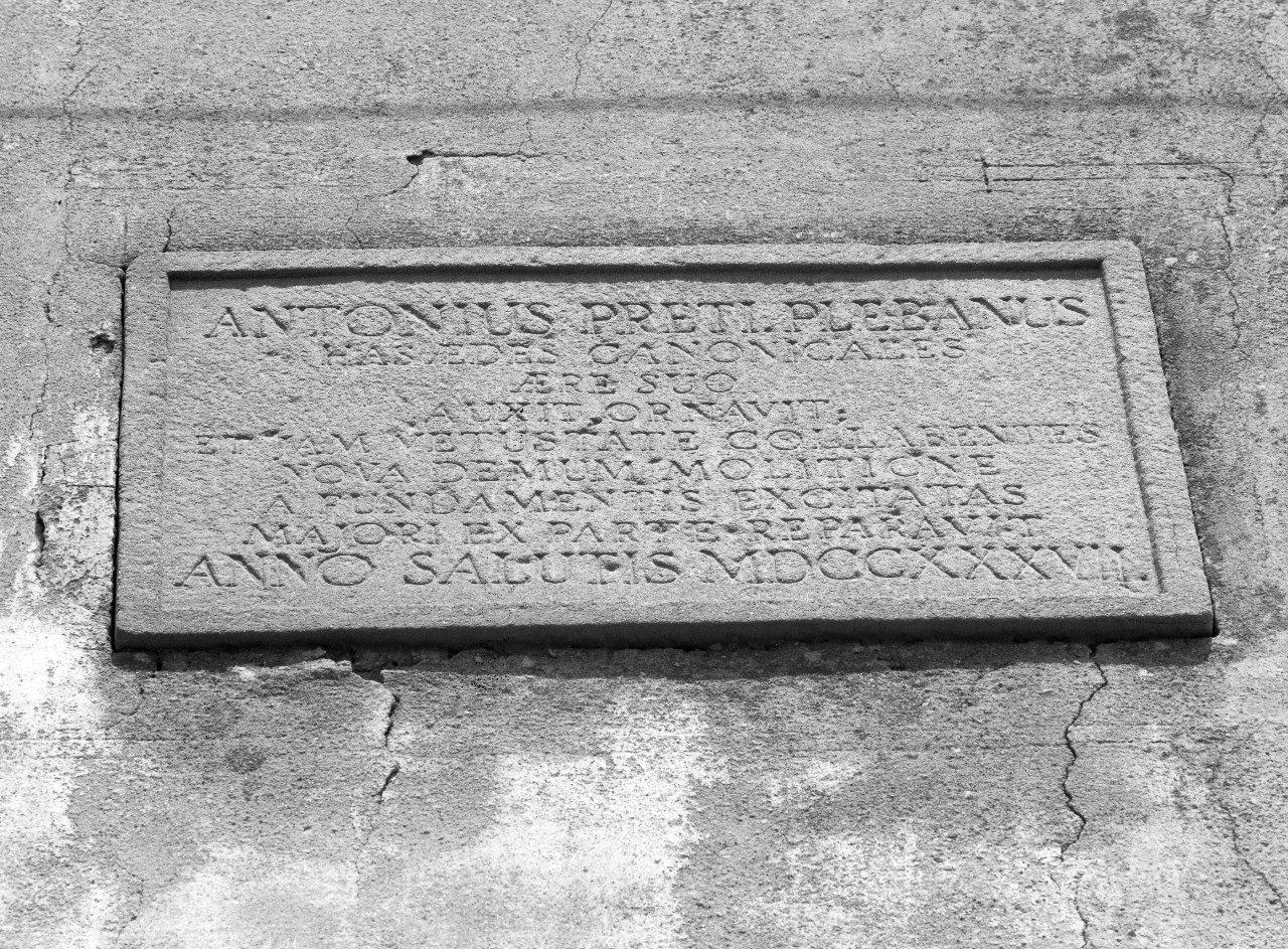 lapide - bottega toscana (sec. XVIII)