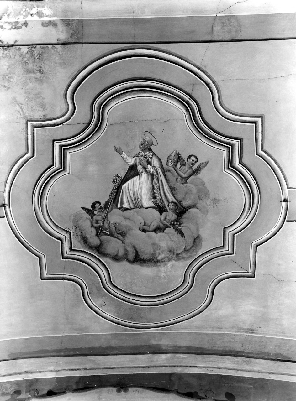 San Nicola di Bari in cielo (dipinto) di Marsilio (sec. XIX)