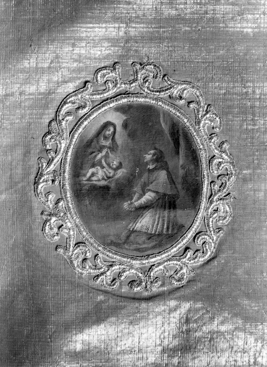 apparizione della Madonna con Bambino a San Carlo Borromeo (decorazione pittorica) - manifattura toscana (sec. XVIII)