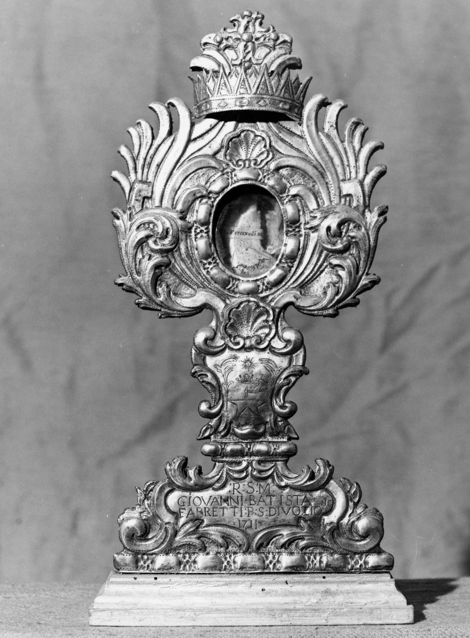 reliquiario - a ostensorio - bottega toscana (sec. XVIII)