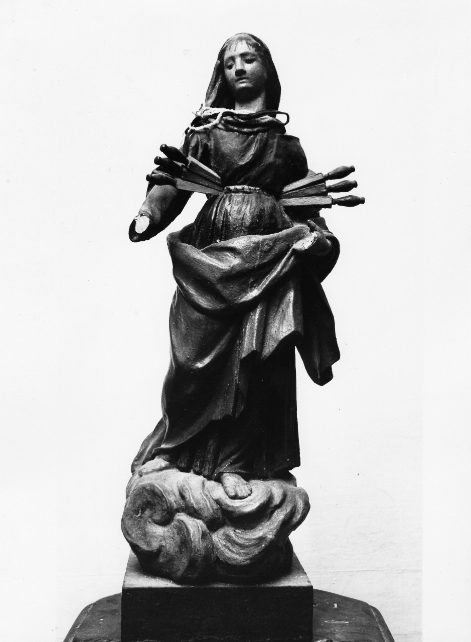 Madonna trafitta da sette spade (statuetta) - bottega toscana (prima metà sec. XVIII)